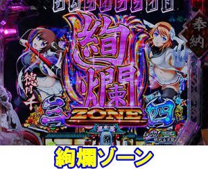 CR百花繚乱 サムライブライド　ゾーン演出