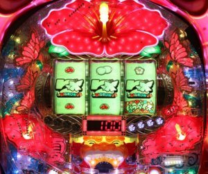 P美夏美華パラダイス 大当りエンディング 盤面フラッシュ